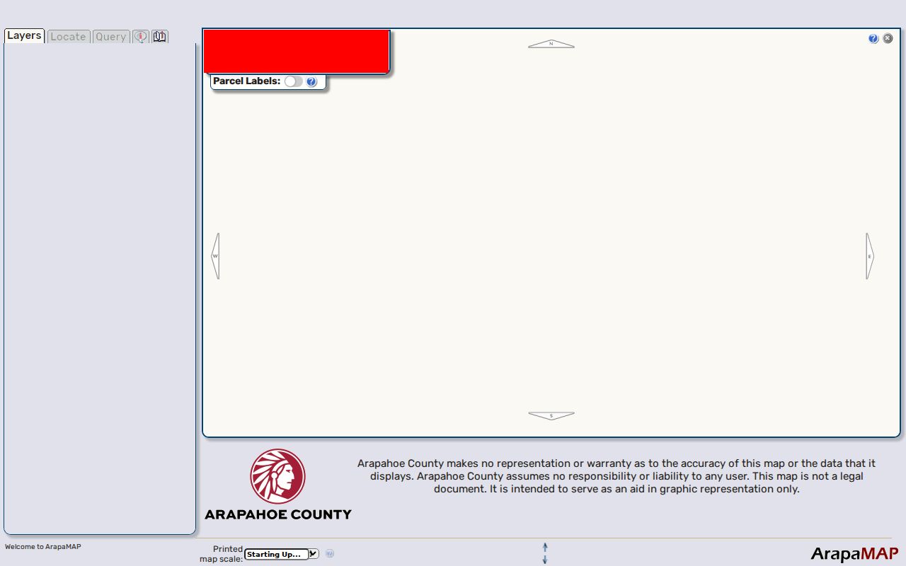 Centennial street directory reference to ArapaMAP parcel and street layers